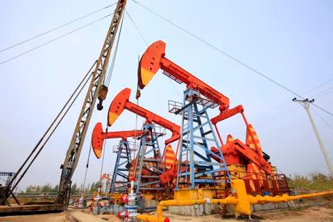 Oil pump Stock Photos