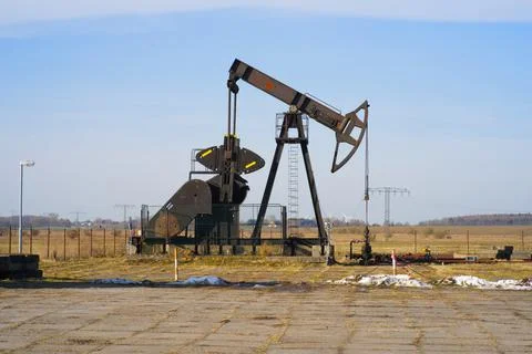 The oil pump Stock Photos