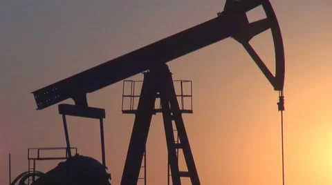 Oil Pump working Video stock 8602769