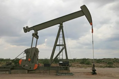 Oil pumpjack Stock Photos