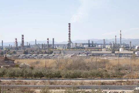 Oil refineries Stock-Fotos