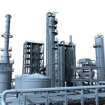 3D Model: Oil refinery ~ Buy Now #91423315 | Pond5