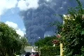 Oil refinery explodes - Smoke from oil refinery on fire 2 Footage