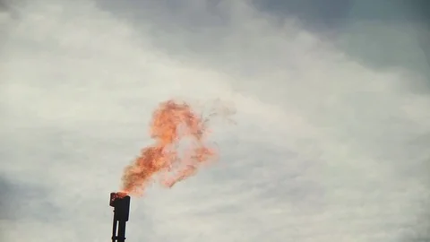 OIL REFINERY FIRE 스톡 동영상 75008538