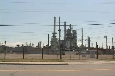 Oil Refinery Video stock 81505