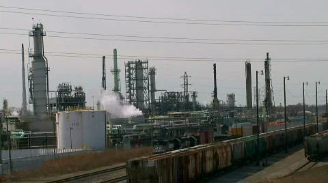Oil Refinery 動画素材 662074