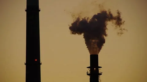 Oil Refinery Stock Footage 8660725