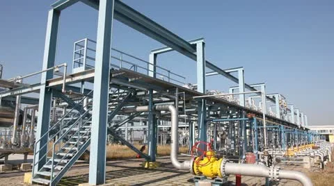 Oil refinery Stock Footage 24652825