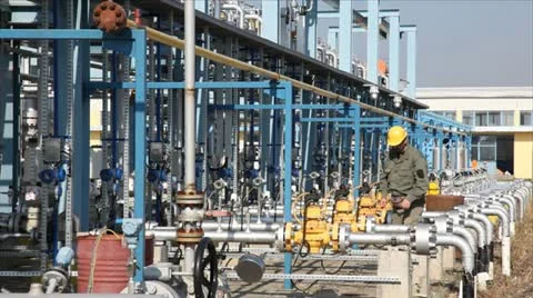 Oil refinery Stock Footage 24652845