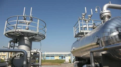 Oil refinery Stock Footage 24652859