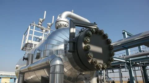Oil refinery Stock Footage 24652866