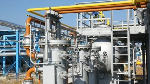 Oil refinery Stock Footage 24652944