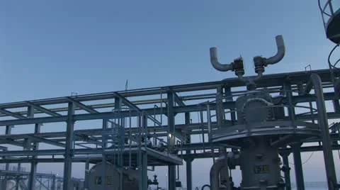 Oil refinery Stock Footage 24655326