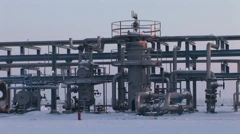 Oil refinery Stock Footage 24655375