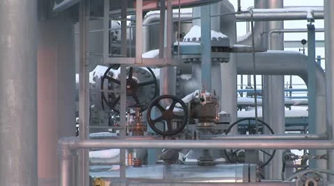 Oil refinery Stock Footage 24655415