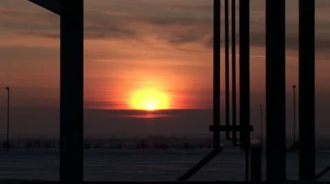 Oil refinery Stock Footage 24655420