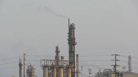 Oil refinery Stock Footage 28724893