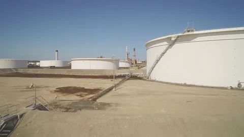 Oil Refinery Video stock 74877421
