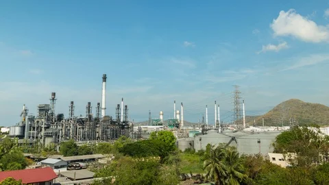 Oil refinery Stock Footage 103819259