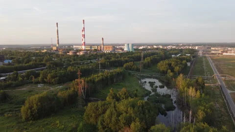 Oil Refinery Stock Footage 163479998