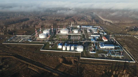 Oil Refinery Stock Footage 164419308