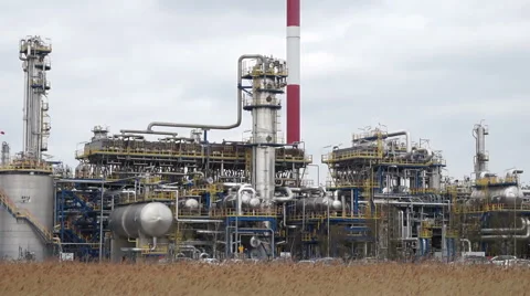 Oil refinery. Industry Stock Footage 50542423
