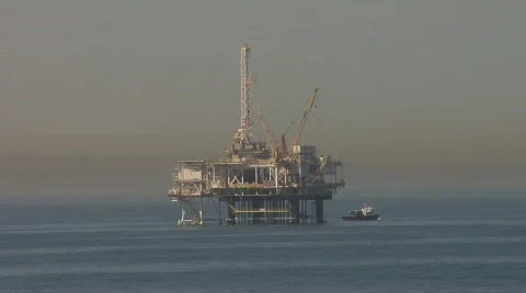 OIL REFINERY OCEAN Video stock 857713
