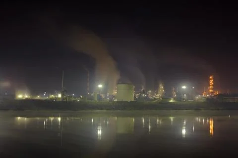 Oil refinery Stock Photos