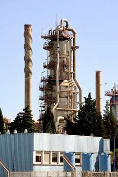 Oil refinery Stock Photos