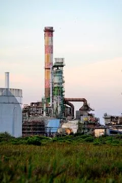 Oil refinery Stock Photos