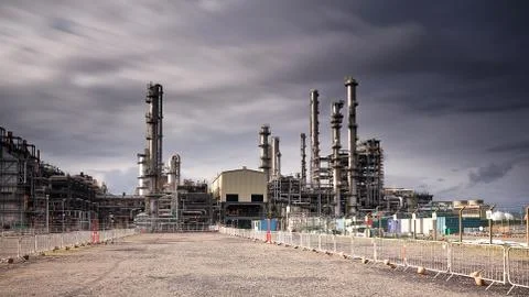 Oil refinery Foto stock