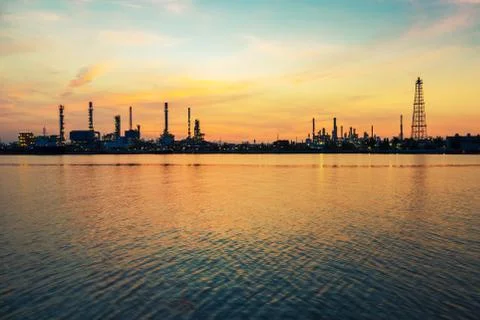 Oil refinery Foto stock