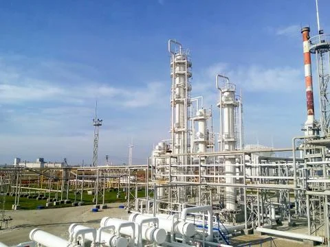 The oil refinery Stock Photos