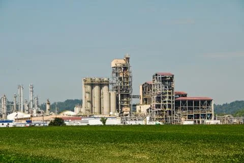 Oil Refinery Stock Photos
