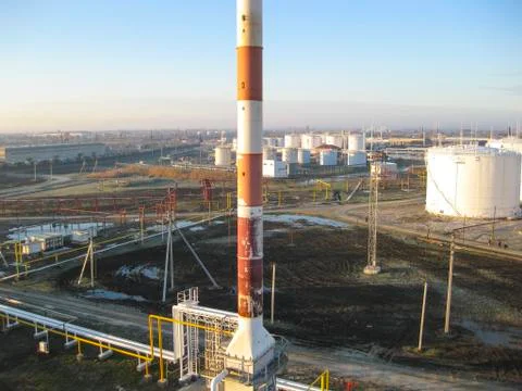 The oil refinery Stock Photos