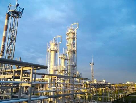The oil refinery Stock Photos