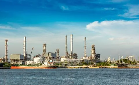 Oil Refinery Stock Photos