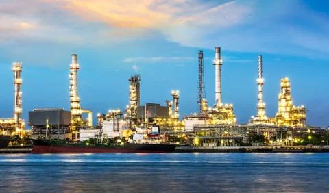 Oil Refinery Stock Photos