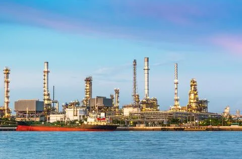 Oil Refinery Stock Photos