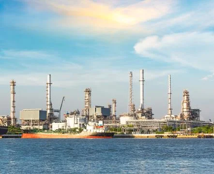 Oil Refinery Stock Photos
