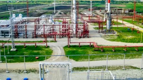 The oil refinery Foto stock