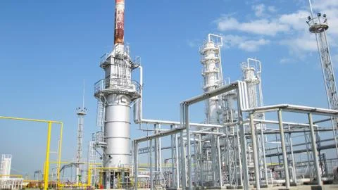 The oil refinery Stock Photos