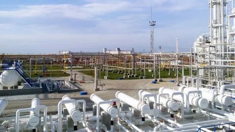 The oil refinery Stock Photos