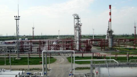 Oil refinery Foto stock