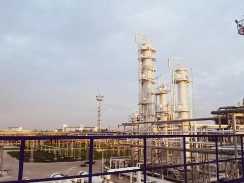 The oil refinery Foto stock