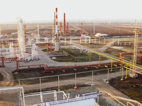 The oil refinery Foto stock