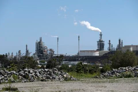 Oil refinery Stock Photos