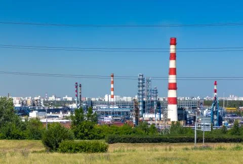 Oil refinery Foto stock