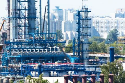 Oil refinery Foto stock