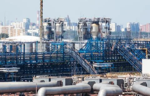 Oil refinery Foto stock